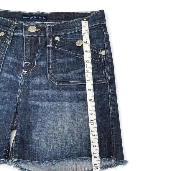 Rock & Republic Stinger Denim Shorts Size 8 - Picture 6 of 7